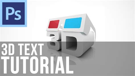 Adobe Photoshop Cs6 Create Basic 3d Text Youtube