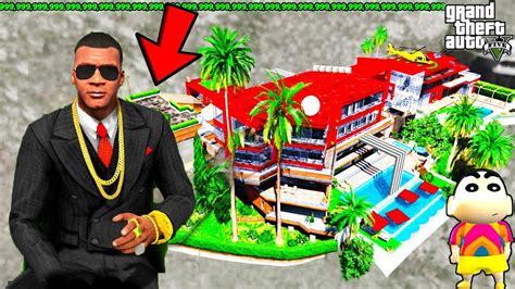 Franklin Upgrading Most Expensive Secret House In Gta 5 Shinchan And