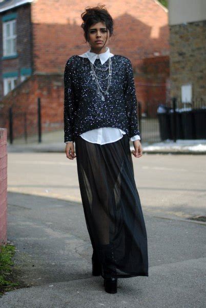 Sheer Maxi Skirts Outfit Ideas Kadininmodasi Org