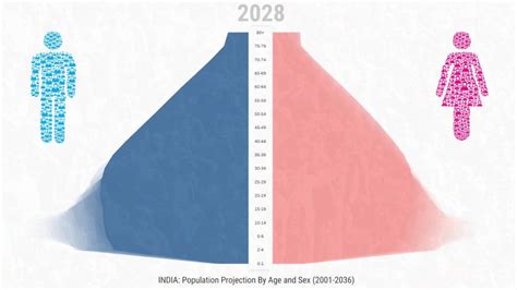 India Population Projection By Age And Sex 2001 2036 Youtube