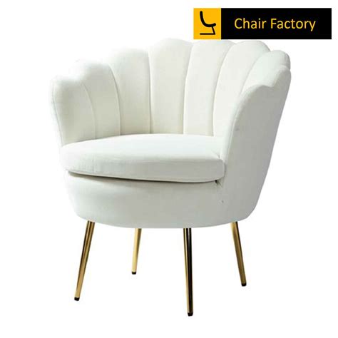 Buttercup White Gold Legs Chair Dining Accent Chair Chair Factory