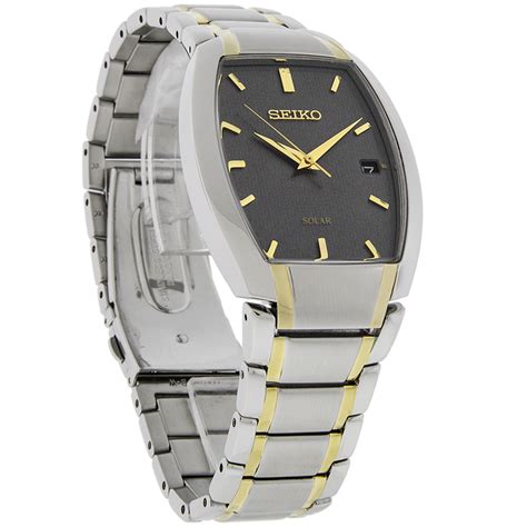 Seiko Seiko Mens Solar Two Tone Stainless Steel Bracelet Watch