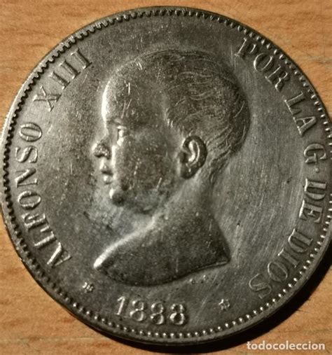 Bonita Moneda Pesetas Msm Alfonso Xiii Vendido En Subasta