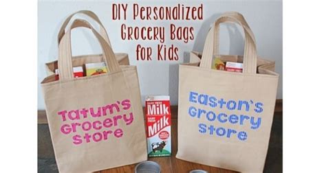 Tutorial: Personalized grocery bags for a child’s pretend play – Sewing