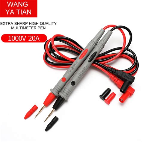 1 Pair 1000v 10a Needle Tip Probe For Universal Digital Multimeter Multi Meter Test Leads Pin