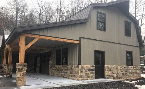 London Natural Thin Stone Veneer Garage Wainscoting Quarry Mill