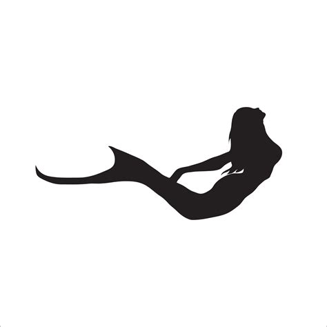 Mermaid silhouette vector 34710087 Vector Art at Vecteezy