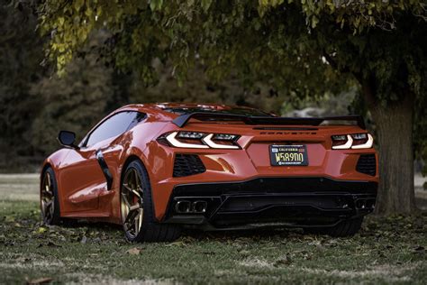 Chevrolet Corvette C8 Stingray Red Mrr F10 Forged Wheel Front