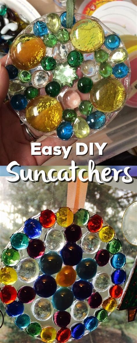 Easy Handmade Diy Suncatchers Diy Suncatchers Crafts For Seniors Easy Craft Projects