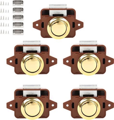 Bouton Poussoir Camping Car 5 Pièces Bouton Poussoir Loquet Serrure