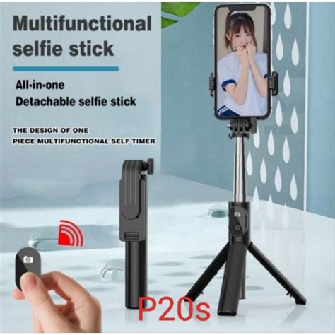 Jual Tongsis Tripod Bluetooth R1 3 In 1 Remote Selfie Stick 360