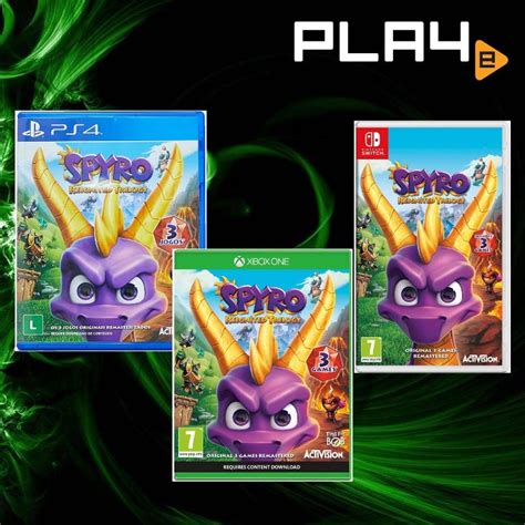 Spyro Reignited Trilogy Brand New Ps4 Xbox One Nintendo Switch Video Gaming Video Games