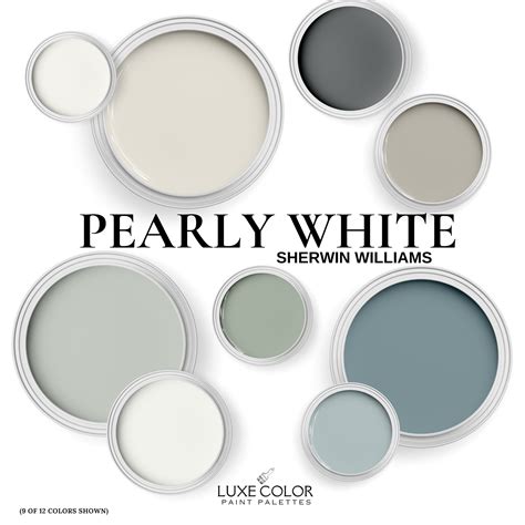 Sherwin Williams Pearly White With Coordinating Colors For Your Whole