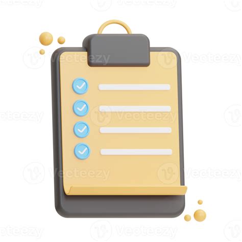 Checklist Approved Illustration 3d 11191875 Png