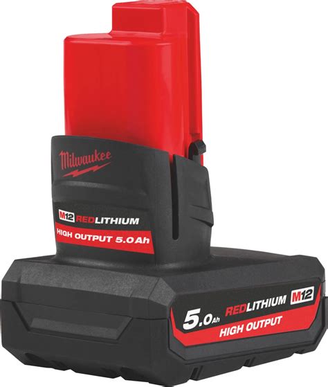 MILWAUKEE Batteria Agli Ioni Litio High Output 5 0 Ah Tipo Batteria