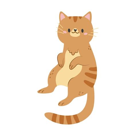 Premium PSD Kawaii Cat Illustration