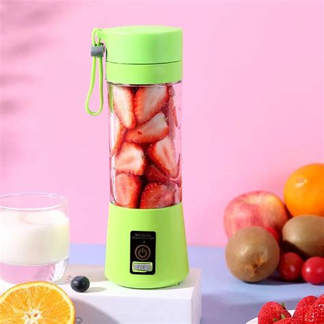 380ML przenośny Blender mikser USB dwa ostrza elektryczny sokowirówka