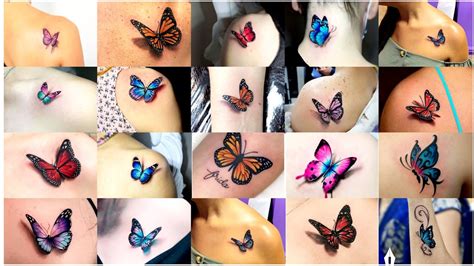 3d Butterfly Tattoo Designs। Beautiful Butterfly Tattoo Designs। Colourfull Butterfly Tattoo