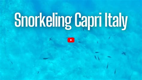 Mare Italia Capri Snorkeling Capri Italy Amalfi Coast Italy Capri