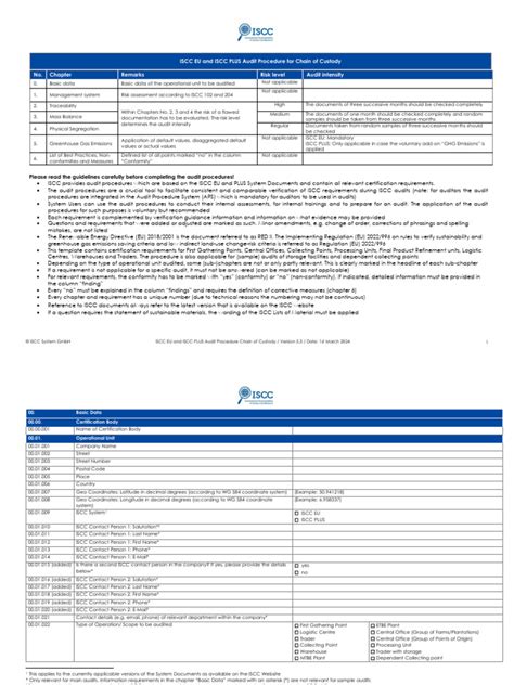 Iscc Eu Plus Procedure Chain Of Custody V5 3 March2024 1 Pdf