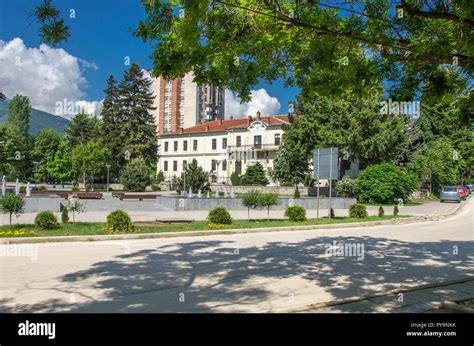 Bitola Mazedonien Mustafa Kemal Atat Rk Schule Stockfotografie