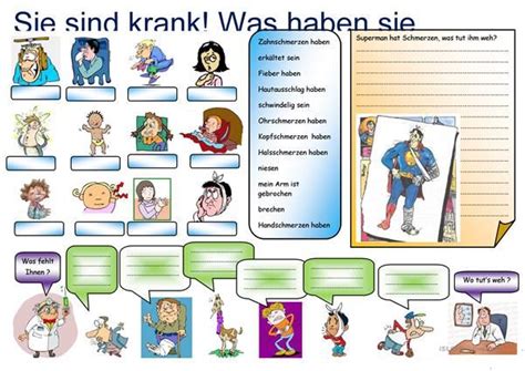 Krankheiten Und Schmerzen Google Classroom Activities Classroom