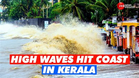 Kerala News Several Houses Were Damaged In Kerala S Kollam As High Waves Hit Coast Youtube