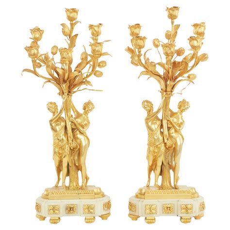 19th Century Pair of Louis XV Champlevé Candelabra For Sale at 1stDibs