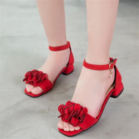 Flowers Girls Sandals 2019 Beach Children'S Shoes Princess Kids Sandals ...