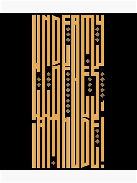 Under My Clothes Im Nude Poster For Sale By Dccanim Redbubble