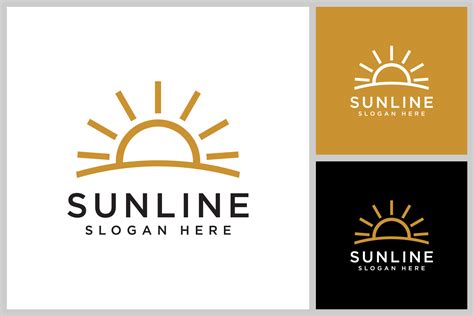 Sun Logo Vector Icon Design Linear Graphic By Dunia8103 · Creative Fabrica