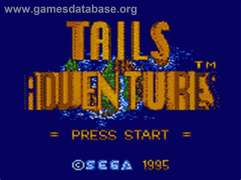 Tails' Adventure - Sega Game Gear - Artwork - Title Screen