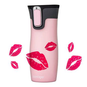 Thermal Mug Contigo West Loop Ml Millenial Pink Lips Usta