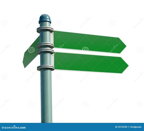 Blank street sign post stock photo. Image of blank, obstacle - 2575390