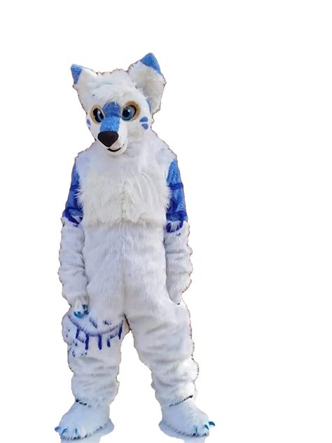 White Fur Husky Husky Dog Mascot Costume Perfect For Halloween ...