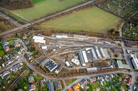 Gladbeck Von Oben Gleisanlagen Am Ehemaligen Rundschuppen An Der