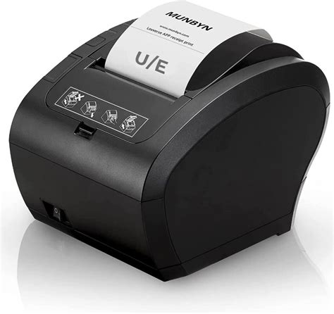 Imprimante Thermique MUNBYN Ticket POS 80mm RJ11 USB Wifi