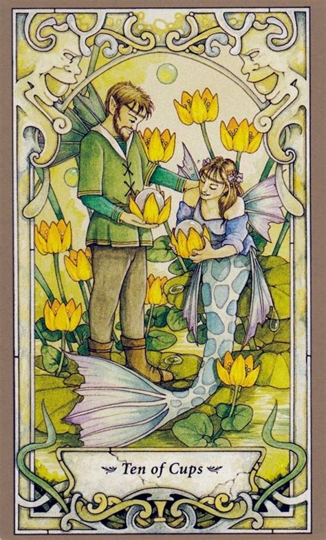 Of Cups Card From Mystic Faerie Tarot Deck Tarot Cards Art