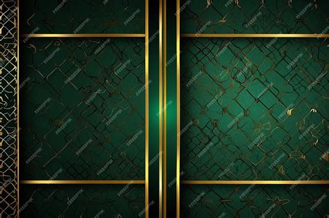 Premium Photo Green Gold Award Background Luxury Graphic Abstract