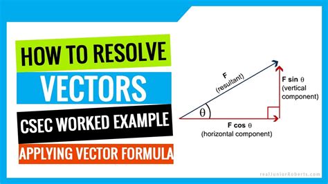 How To Solve Vector Questions In CSEC Physics Junior Roberts YouTube