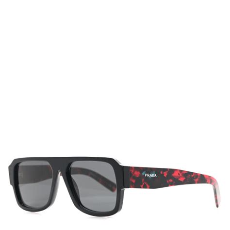 Prada Acetate Symbole Sunglasses Spr Y Slate Grey Fashionphile