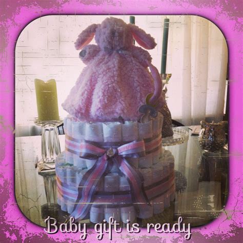 Another One Of My Diaper Cake Creations Baby Gifts Diaper Cake Baby