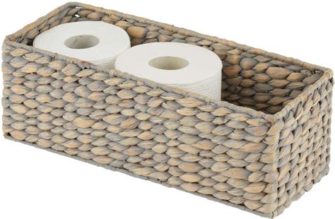 MDesign Bathroom Storage Basket Practical Toilet Paper Basket For The