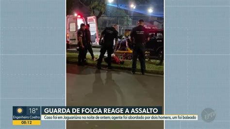 Guarda de folga reage a assalto e suspeito é baleado em Jaguariúna