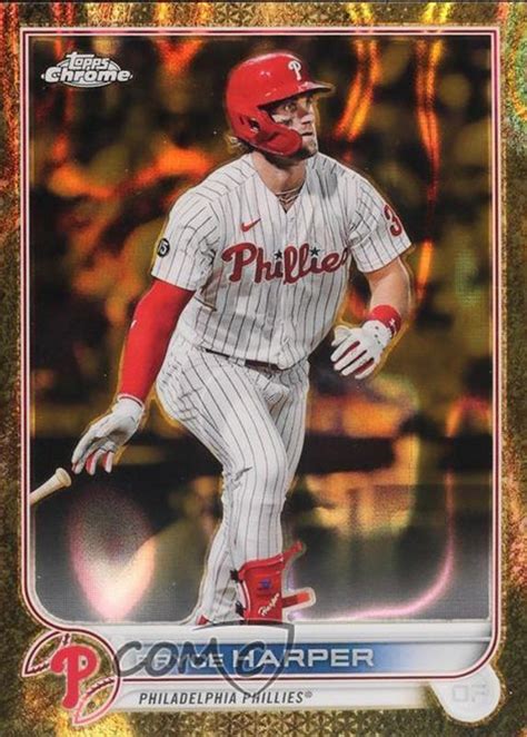 Bryce Harper Topps Gilded Collection Lava Gold Etch Refractor