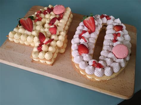 Mag Et Ses Desserts Numbers Cake Vanille Fraises