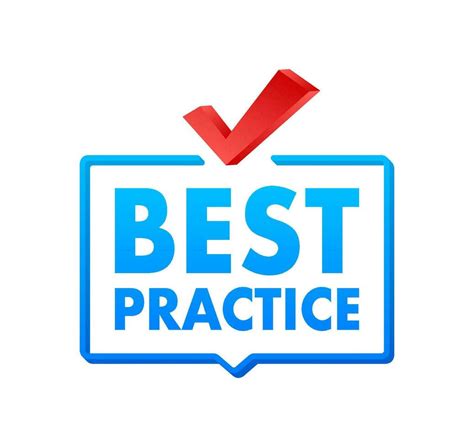 Best Practice Sign Label Vector Stock Illustration Vector