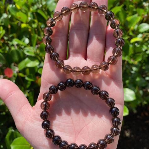 8mm Smoky Quartz Bracelet On Sale • The Green Crystal