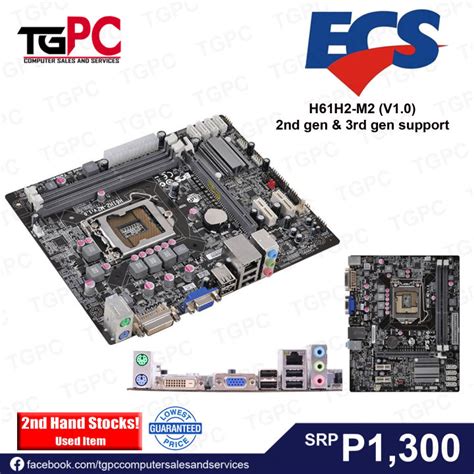 Ecs H H M V Motherboard For Nd And Rd Gen Support