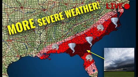 March 11 12 2022 Live Severe Weather Outbreak Coverage Across The Southeast Youtube